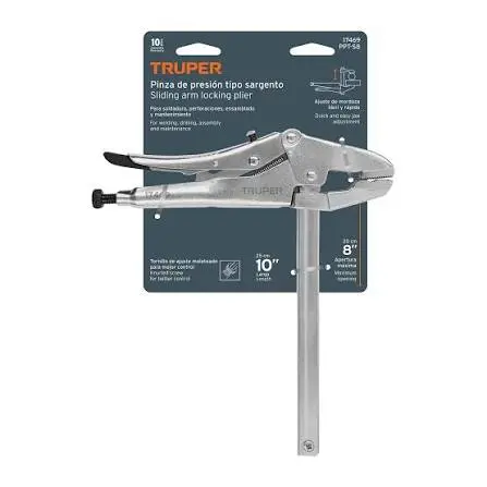 [17469] Truper Pinza Presion Tipo Sargento 8'' 